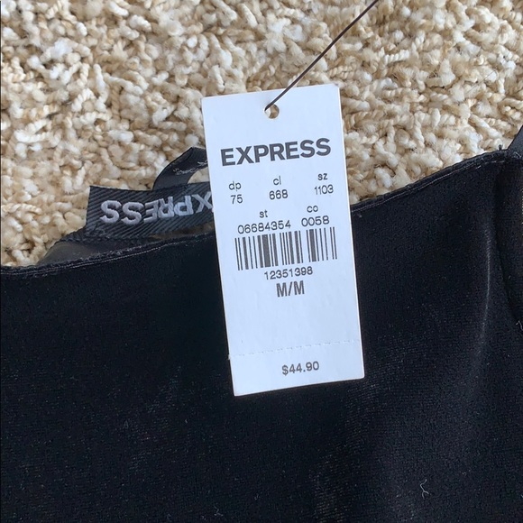 EXPRESS Velvet Body Suit - Picture 8 of 8